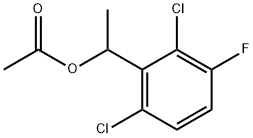 1-(2,6-dichloro-3-fluorophenyl)ethyl acetate Struktur