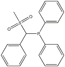 ((Methylsulfinyl)(phenyl)methyl)diphenylphosphine oxide Structure