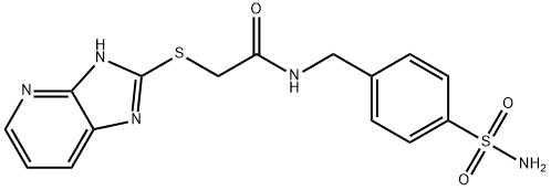 2-(3H-imidazo[4,5-b]pyridin-2-ylsulfanyl)-N-(4-sulfamoylbenzyl)acetamide Structure