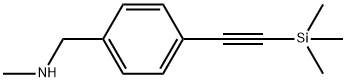 N-methyl-1-(4-((trimethylsilyl)ethynyl)phenyl)methanamine Structure