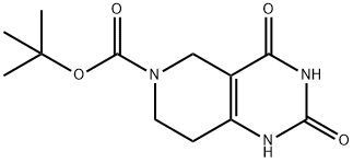 tert-butyl 2,4-dihydroxy-5H,6H,7H,8H-pyrido[4,3-d]pyrimidine-6-carboxylate Struktur