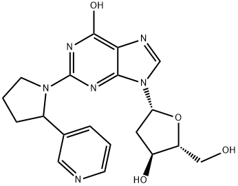 2-[(3-Pyridyl)pyrrolidin-1-yl]-2'-deoxyinosine Struktur