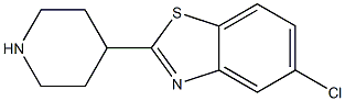 5-chloro-2-(piperidin-4-yl)benzo[d]thiazole 结构式