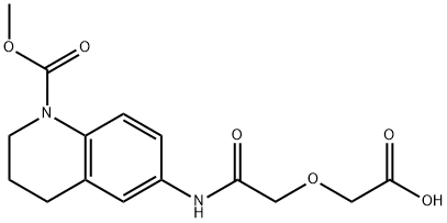 (2-{[1-(methoxycarbonyl)-1,2,3,4-tetrahydro-6-quinolinyl]amino}-2-oxoethoxy)acetic acid