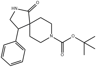 1-Oxo-4-Phenyl-2,8-Diaza-Spiro[4.5]Decane-8-Carboxylic Acid Tert-Butyl Ester Struktur