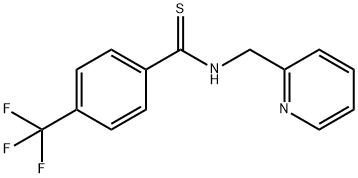 N-(Pyridin-2-ylmethyl)-4-(trifluoromethyl)benzothioamide Structure