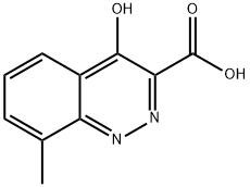 8-Methyl-4-oxo-1,4-dihydrocinnoline-3-carboxylic acid Structure
