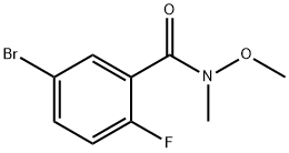 5-溴-2-氟-N-甲氧基-N-甲基苯甲酰胺,910912-20-8,结构式