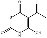 5-乙酰基-4-羟基-2H-1,3-噻嗪-2,6(3H)-二酮 结构式