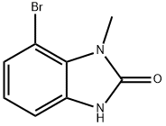 7-bromo-1-methyl-1,3-dihydro-2H-benzimidazol-2-one 化学構造式