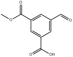 3-(methoxycarbonyl)-5-formylbenzoic acid Structure