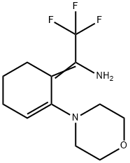 (Z)-2,2,2-Trifluoro-1-(2-morpholinocyclohex-2-en-1-ylidene)ethanamine Structure