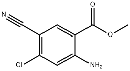 methyl 2-amino-4-chloro-5-cyanobenzoate Struktur