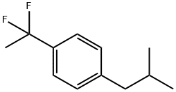 1-(1,1-difluoroethyl)-4-(2-methylpropyl)- Benzene 化学構造式