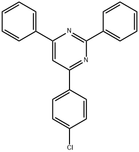 4-(4-氯苯基)-2,6-二苯基嘧啶 结构式