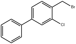 2-chloro-4-phenylbenzyl bromide Structure