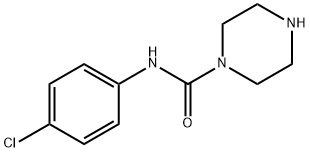 N-(4-chlorophenyl)-1-Piperazinecarboxamide Struktur