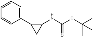 tert-Butyl (2-phenylcyclopropyl)carbamate Structure