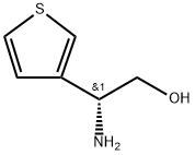 (R)-2-氨基-2-(噻吩-3-基)乙醇 结构式