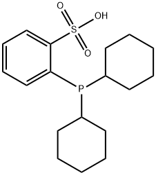 2-(Dicyclohexylphosphino)benzenesulfonic acid Structure