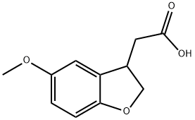 5-甲氧基-2,3-二苯并呋喃-3-乙酸, 93198-71-1, 结构式