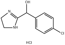 4-CHLORO-ALPHA-(2-IMIDAZOLIN-2-YL)BENZYL ALCOHOL HYDROCHLORIDE Struktur