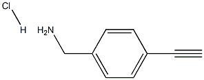 (4-乙炔基苯基)甲胺盐酸盐 结构式