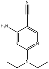 4-氨基-2-(二乙氨基)嘧啶-5-甲腈, 93606-29-2, 结构式