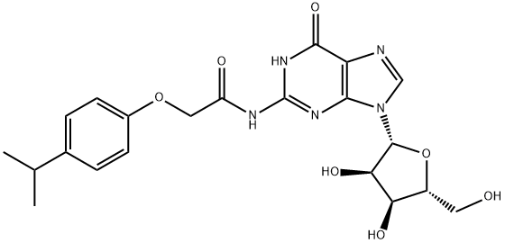 N2-(Isopropylphenoxyacetyl)guanosine Structure