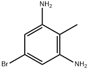 5-ブロモ-2-メチルベンゼン-1,3-ジアミン 化学構造式