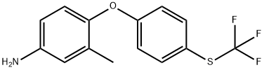 3-methyl-4-[4-[(trifluoromethyl)thio]phenoxy]benzenamine Struktur