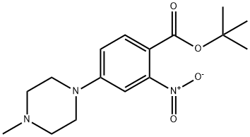 4-(4-甲基哌嗪-1-基)-2-硝基苯甲酸叔丁酯, 942271-61-6, 结构式