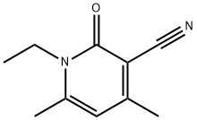 N-乙基-4,6-二甲基-3-氰基吡啶酮 结构式