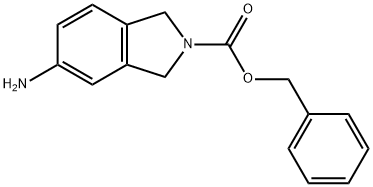 5-アミノイソインドリン-2-カルボン酸ベンジル 化学構造式