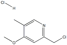 2-(chloromethyl)-4-methoxy-5-methylpyridine hydrochloride Struktur