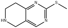 5,6,7,8-tetrahydro-2-(methylthio)-Pyrido[4,3-d]pyrimidine 结构式