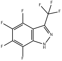 4,5,6,7-Tetrafluoro-3-(trifluoromethyl)-1H-indazole Structure