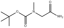 N-carbamoylmethyl-N-methyl-carbamic acid t-butyl ester Struktur