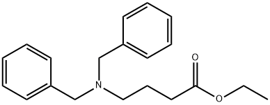 4-(ジベンジルアミノ)ブタン酸エチル 化学構造式