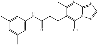 N-(3,5-dimethylphenyl)-3-(7-hydroxy-5-methyl-[1,2,4]triazolo[1,5-a]pyrimidin-6-yl)propanamide Structure