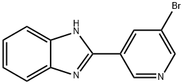 2-(5-bromopyridin-3-yl)-1H-benzo[d]imidazole Struktur