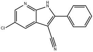 5-Chloro-2-phenyl-1H-pyrrolo[2,3-b]pyridine-3-carbonitrile Structure