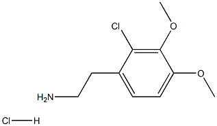 2-Chloro-3,4-dimethoxyphenethylamine hydrochloride Struktur