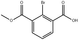 2-溴-3-(甲氧羰基)苯甲酸,957227-92-8,结构式