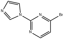 4-bromo-2-(1H-imidazol-1-yl)pyrimidine Struktur