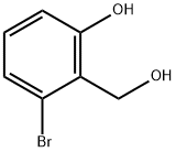 3-溴-2-羟甲基苯酚 结构式