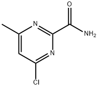 4-Chloro-6-methylpyrimidine-2-carboxamide Struktur