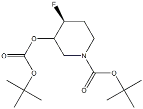 (4S)-tert-butyl 3-(tert-butoxycarbonyloxy)-4-fluoropiperidine-1-carboxylate