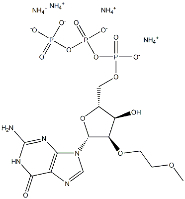 2'-O-(2-Methoxyethyl)guanosine 5'-triphosphate ammonium salt Struktur