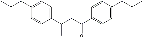 1,3-bis(4-isobutylphenyl)butan-1-one Structure